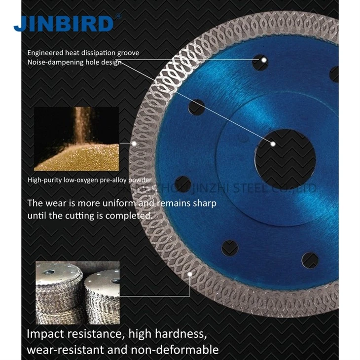 Continuous rim diamond saw blade